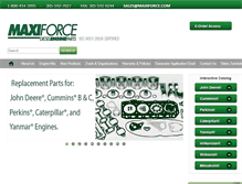 Tablet Screenshot of maxiforce.com